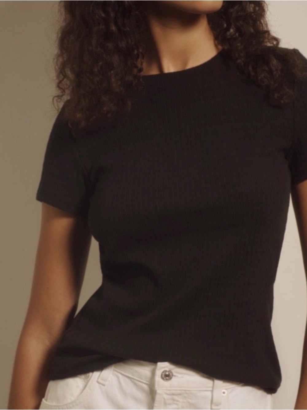Pilcro Textured Rib Layering Tee